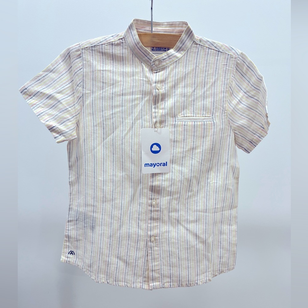 Boys Striped Short Sleeve Button Up - Brand New!